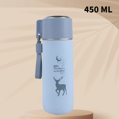 Tap2kaart 450 ml Glass, Plastic Bottle(Pack of 1, Blue)