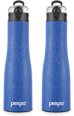 pexpo 970 ml Steel Bottle(Pack of 2, Blue)