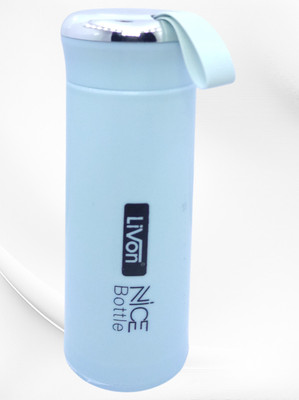 NICEGlass 400 ml Glass, Plastic Bottle(Pack of 1, Light Blue)