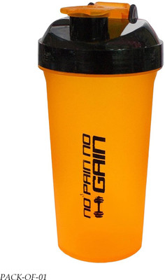 Piru 700 ml Plastic Shaker(Pack of 1, Orange)