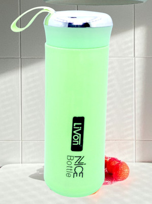 SIS Ecommerce 400 ml Glass, Plastic Bottle(Pack of 1, Light Green)