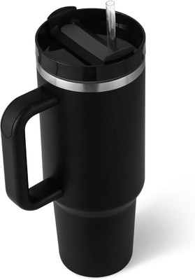 SHAKAMBARY 1200 ml Steel Flask(Pack of 1, Black)