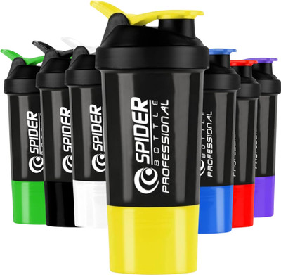 ZYRO 500 ml Plastic Shaker(Pack of 1, Yellow)