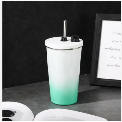 Home Cloud 600 ml Steel Sipper(Pack of 1, Green)