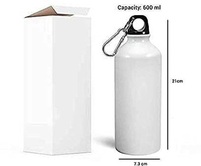 craft maniacs 750 ml Aluminium Sipper(Pack of 1, White)