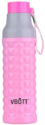 VBOTT Sapphire 900 Water Bottle PU Insulated Stainless Steel Inside 6-Hours Hot & Cold 900 ml Bottle(Pack of 1, Pink, Plastic)