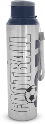 Dhara Stainless Steel 800 ml Steel Bottle(Pack of 1, Silver, Blue)