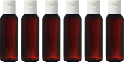 nsb herbals 50 ml PET Bottle(Pack of 6, Brown, White)