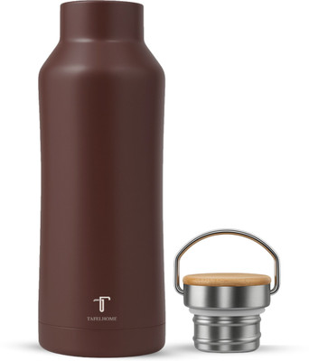 TAFELHOME 500 ml Stainless Steel Flask(Pack of 1, Brown)