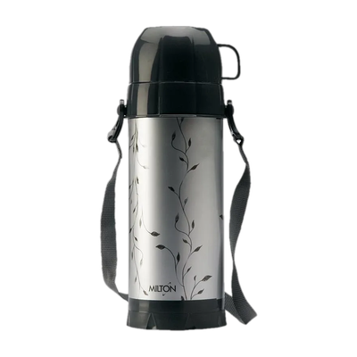MILTON Eiffel 1000 Insulated Hot or Cold Flask 910 ml Plastic Flask(Pack of 1, Black, Grey)