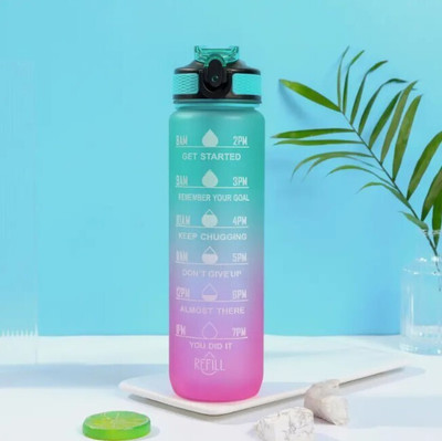 SBTs 1000 ml Tritan Sipper(Pack of 1, Green, Purple)