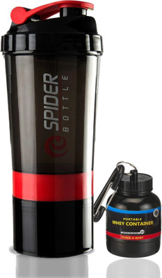 TRUE INDIAN 500 ml Plastic Shaker(Pack of 2, Red)