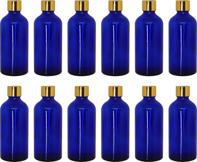 ceeyu 100 ml Glass Bottle(Pack of 12, Blue)