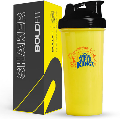 BOLDFIT 700 ml Plastic Shaker(Pack of 1, Yellow)