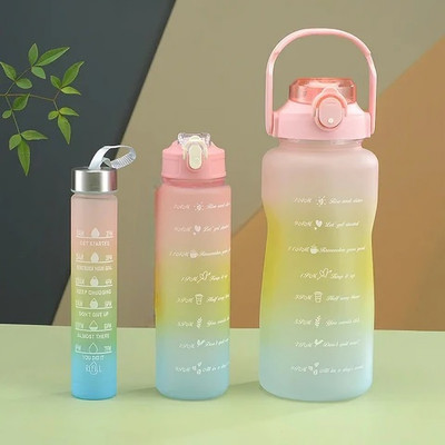 HEALTHTREK 2000 ml Plastic Bottle(Pack of 3, Multicolor)