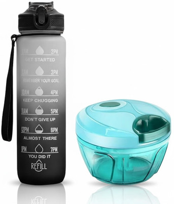 Sourav enterprise 1000 ml Plastic Bottle(Pack of 2, Multicolor)