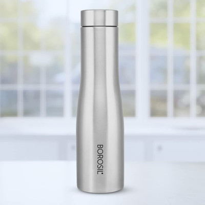 BOROSIL 1000 ml Steel Bottle(Pack of 1, Steel/Chrome)