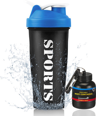 TRUE INDIAN 600 ml Plastic Shaker(Pack of 2, Blue)