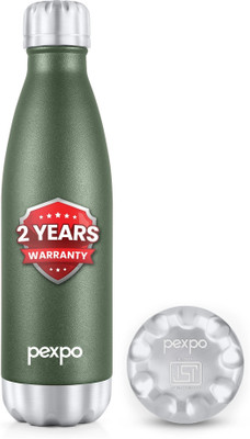 pexpo 500 ml Steel Flask(Pack of 1, Green)