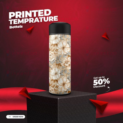 inventoo 500 ml Steel Bottle(Pack of 1, Multicolor)