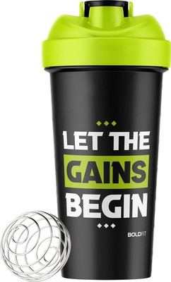 BOLDFIT 700 ml Plastic Shaker(Pack of 1, Green)