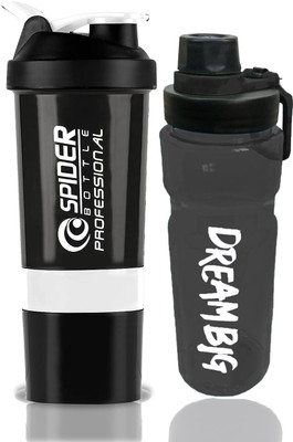 TRUE INDIAN 500 ml Plastic Shaker(Pack of 2, White)