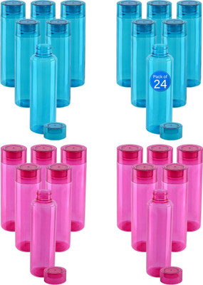 KUBER INDUSTRIES 1000 ml Plastic Bottle(Pack of 24, Blue, Red)