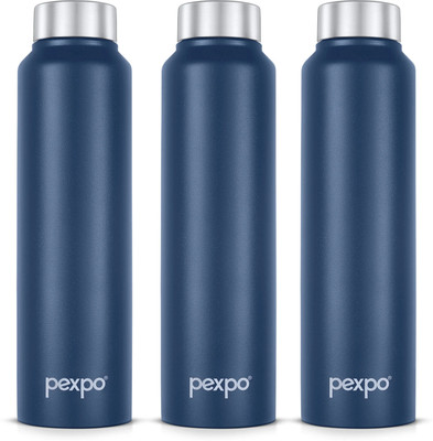 pexpo 950 ml Steel Bottle(Pack of 3, Blue)