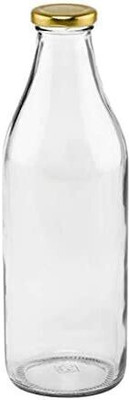 Satyam Kraft 1000 ml Glass Bottle(Pack of 1, Clear)