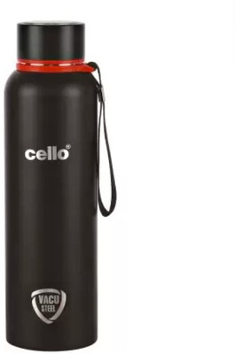cello 900 ml Steel Flask(Pack of 1, Black)