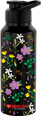 NIRLON 750 ml Steel Bottle(Pack of 1, Black)