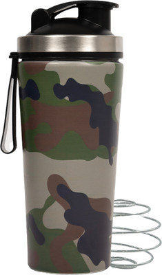 Voik 800 ml Steel Shaker(Pack of 1, Green)