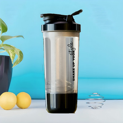 KRUSHNAM ENTERPRISE 600 ml Plastic Shaker(Pack of 1, Multicolor)