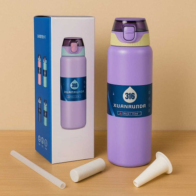 Bella n Bloom 1000 ml Stainless Steel Sipper(Pack of 1, Purple)