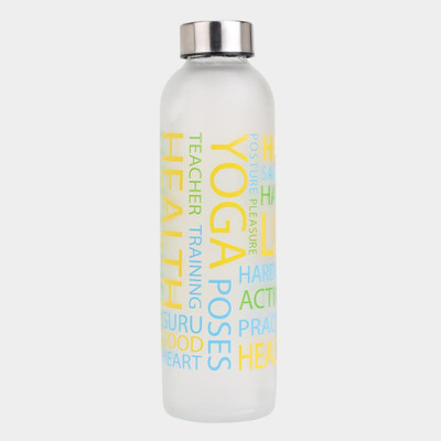 HitechMart 500 ml Glass Bottle(Pack of 1, Silver)