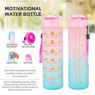 AVIDHA 1000 ml Plastic Sipper(Pack of 2, Pink, Blue)