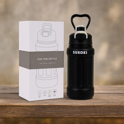 Bella n Bloom 750 ml Stainless Steel Flask(Pack of 1, Black)