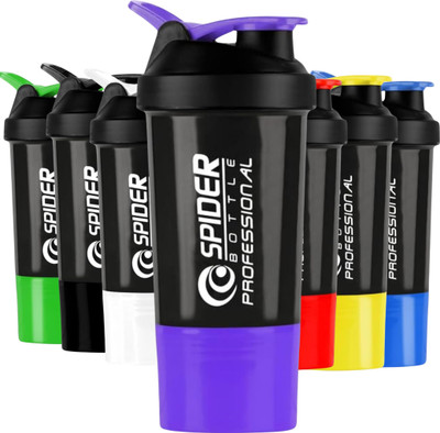 ZYRO 500 ml Plastic Shaker(Pack of 1, Purple)