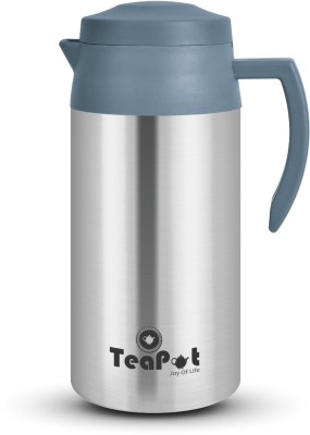 FLYUP Insulated Stainless Steel Tea Kettle Serving Carafe Coffee Pot 750 ml Bottle(Pack of 1, Grey, Steel)