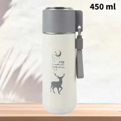 Tap2kaart 450 ml Glass, Plastic Bottle(Pack of 1, White)