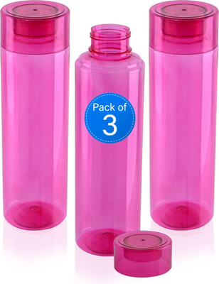 KUBER INDUSTRIES 1000 ml Plastic Bottle(Pack of 3, Red)