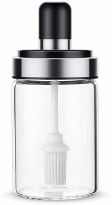 TechnoSavvy Glass Cookie Jar  - 250 ml(Clear)