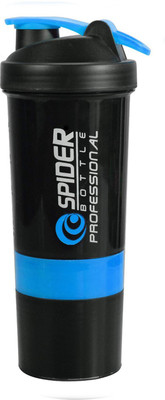 TRUE INDIAN 500 ml Plastic Shaker(Pack of 1, Blue)