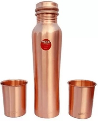 MILTON Copperas Gift Set 2 Glass & 950 ml Bottle(Pack of 3, Copper, Copper)