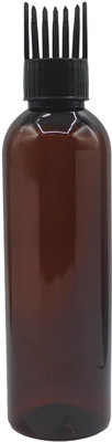 PrismaPac 200 ml PET Bottle(Pack of 1, Brown, Black)