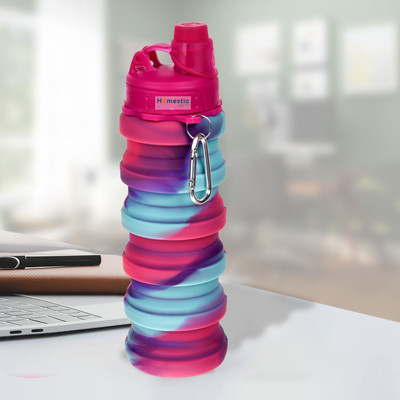 HOMESTIC by Kuber Industries 500 ml Silicone Bottle(Pack of 1, Pink)