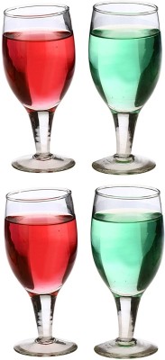 AFAST (Pack of 4) E_Wine-R4 Glass Set Wine Glass(200 ml, Glass, Clear)