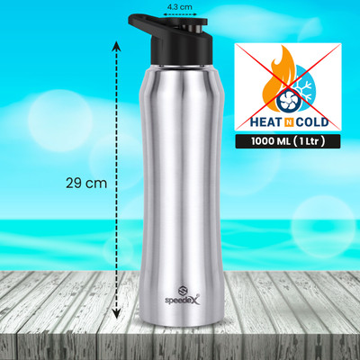 SPEEDEX 1000 ml Steel Sipper(Pack of 1, Silver)