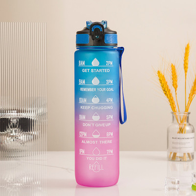vintaze 1000 ml Silicone Sipper(Pack of 1, Blue, Pink)