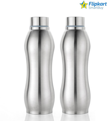 Flipkart SmartBuy 1000 ml Steel Bottle(Pack of 2, Silver)